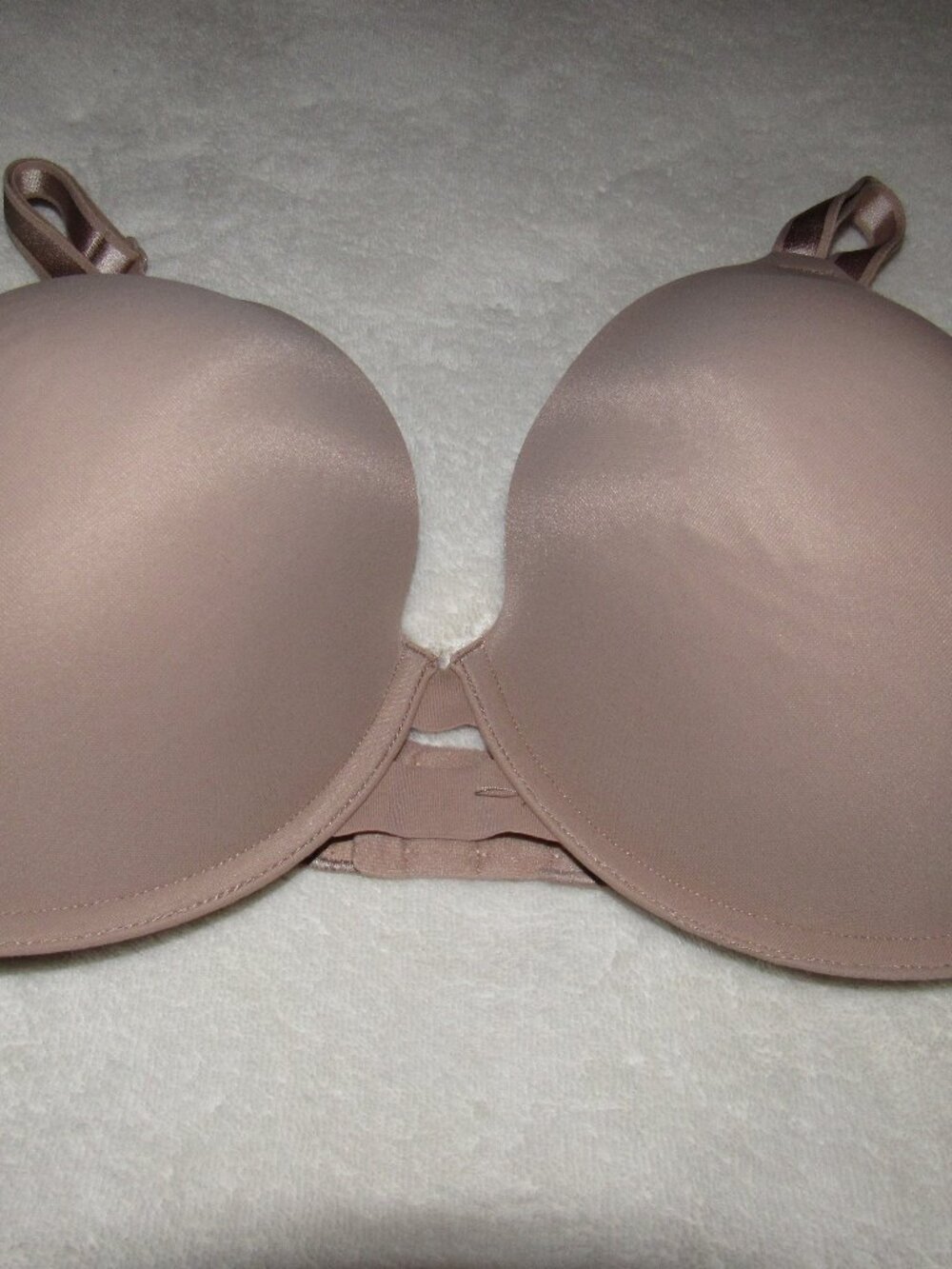 Warners Beige No Side Effects Bra Size 38DD USED